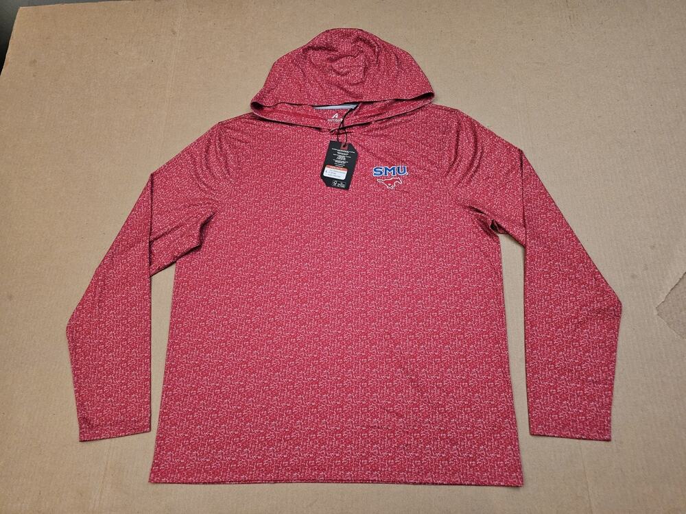 Antigua 1/4 Zip Pullover Hoodie Southern Sethodist University Men's Size Large
